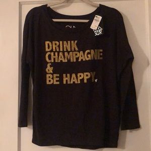 Black 3/4 Sleeve T-Shirt